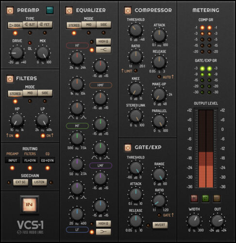 动态处理器 Fuse Audio Labs VCS-1 v1.0.0 插件 WIN OSX Incl Keygen-R2R-音浪网-音乐制作系统办公资源
