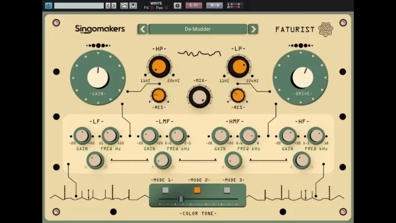 饱和度和失真多功能效果器 Singomakers Faturist v1.0.0 WIN-音浪网-音乐制作系统办公资源