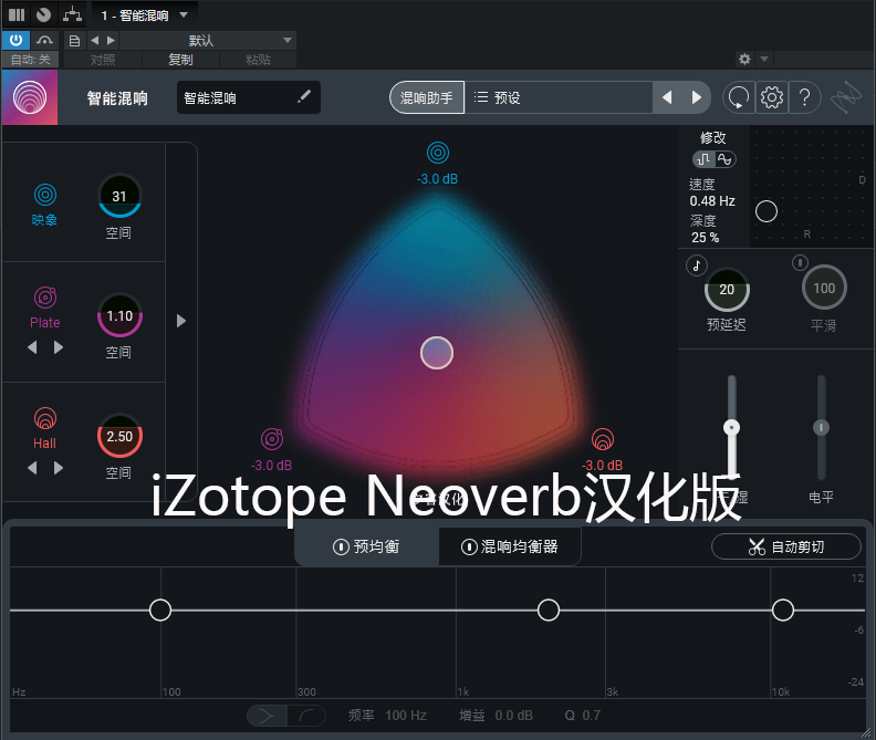 人工智能混响插件 iZotope Neoverb v1.3.0汉化版 VST3格式 WiN-音浪网-音乐制作系统办公资源