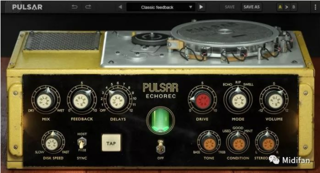 回声延迟插件-Pulsar Audio Pulsar Echorec v1.4.4 R2R-win-琴洛音频资源网