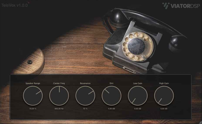 一键模拟电话扬声器插件 Viator DSP TeleVox v1.0.0 WiN -音浪网-音乐制作系统办公资源