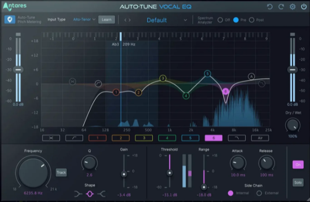 专业人声均衡器 Antares Auto-Tune Vocal EQ V1.0.0 WIN-音浪网-音乐制作系统办公资源