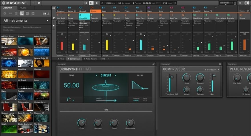节奏工作站！Native Instruments Maschine v2.16.1 WiN（更新修复Rev2版）-音浪网-音乐制作系统办公资源