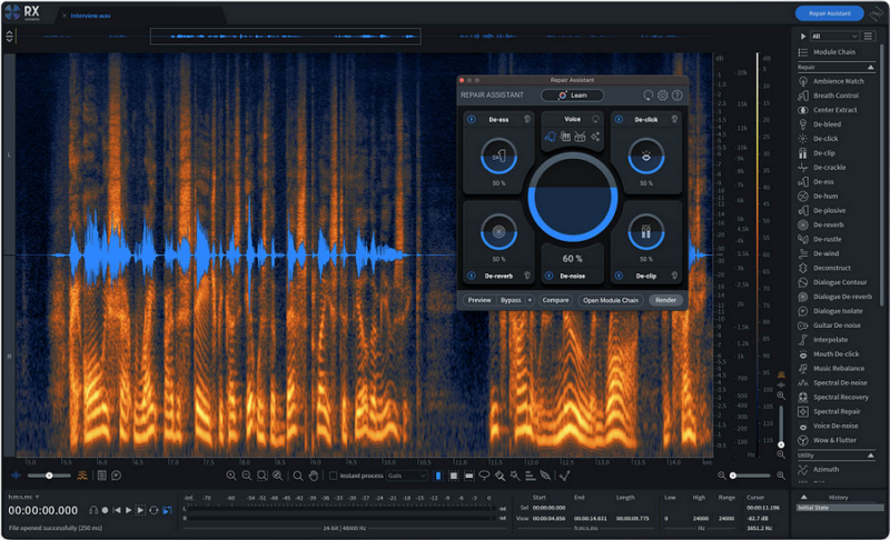 降噪伴奏提取消音伴奏工具 iZotope RX 10 Audio Editor Advanced v10.3.0 CE WIN-音浪网-音乐制作系统办公资源