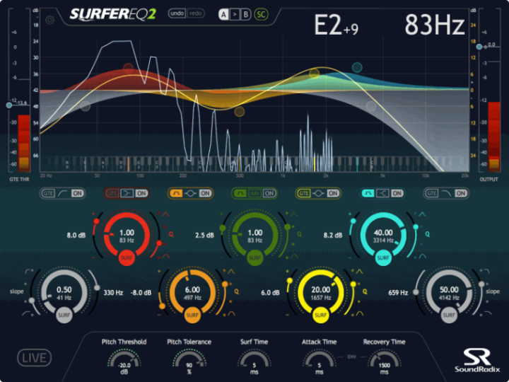 音高跟踪均衡器插件 Sound Radix SurferEQ v2.1.0 WIN-音浪网-音乐制作系统办公资源