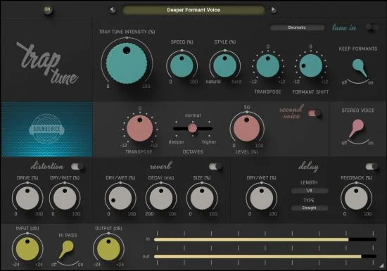 人声自动调音插件-Soundevice Digital TrapTune v1.2.0 WiN/MAC-音浪网-音乐制作系统办公资源