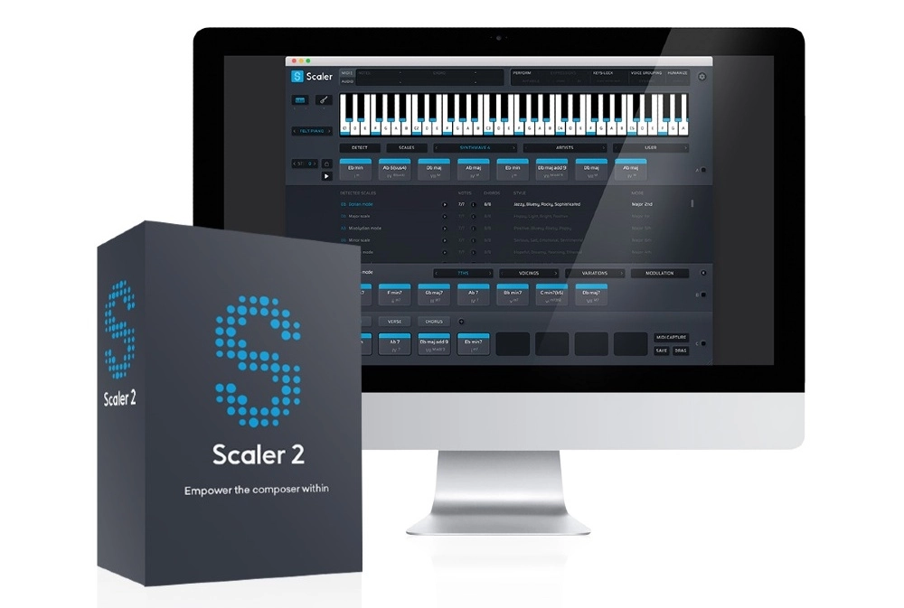 写歌和弦插件 Plugin Boutique Scaler 2 v2.6.0 Regged WiN/macOS-音浪网-音乐制作系统办公资源