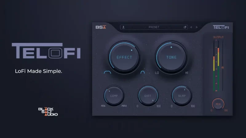 LoFi效果器 Black Salt Audio Telofi v1.0.5 WIN-音浪网-音乐制作系统办公资源
