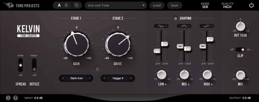 母带饱和度插件 Tone Projects Kelvin v1.5.2 WIN/MAC-音浪网-音乐制作系统办公资源