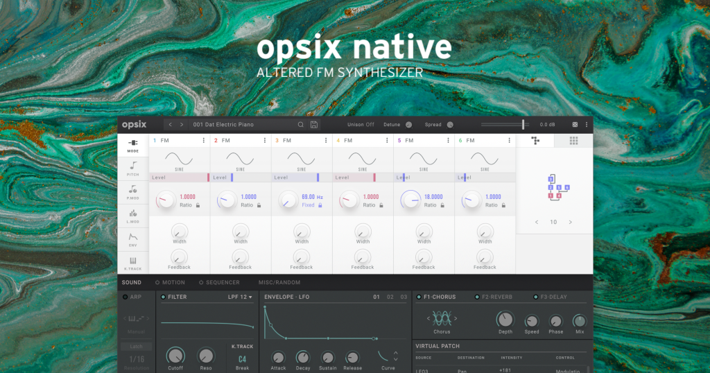 音频数字合成器 KORG Opsix Native v1.0.9 WIN/MAC-音浪网-音乐制作系统办公资源