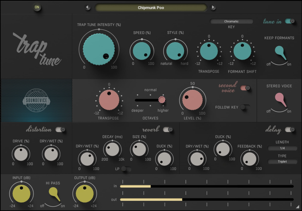 自动和声变声插件 Soundevice Digital TrapTune v.1.2.0 WiN/MAC-音浪网-音乐制作系统办公资源