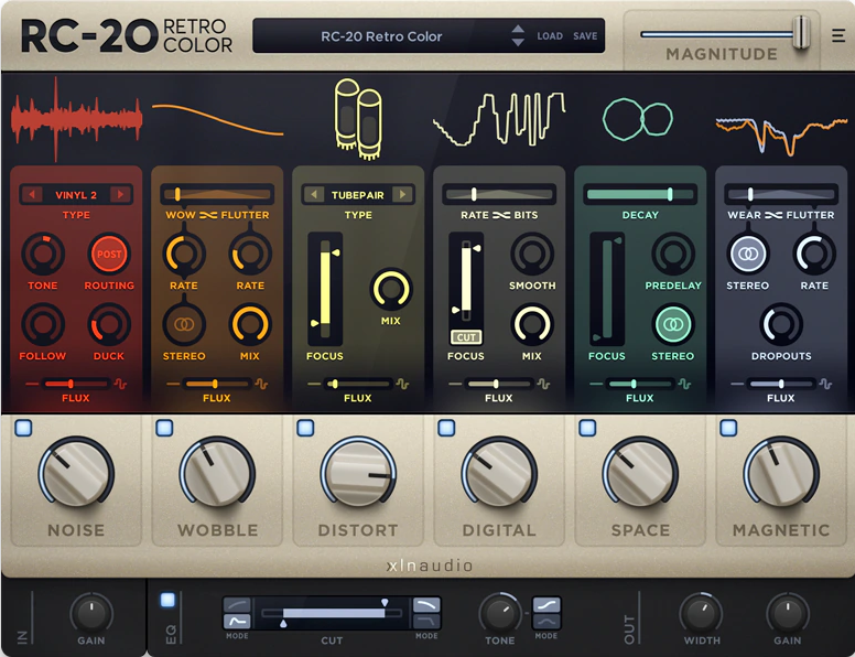 复古创意效果器 XLN Audio RC-20 Retro Color v1.3.5.1 WIN/MAC-音浪网-音乐制作系统办公资源