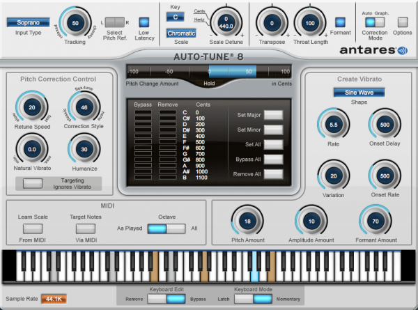 人声自动修音插件 Auto-Tune 7.6.8-7.7.5 MAC-音浪网-音乐制作系统办公资源
