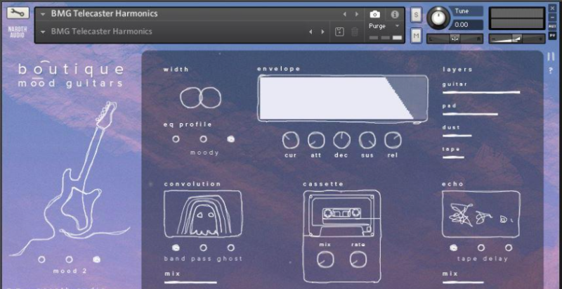 吉他音源 Naroth Audio Mood Guitars KONTAKT-音浪网-音乐制作系统办公资源