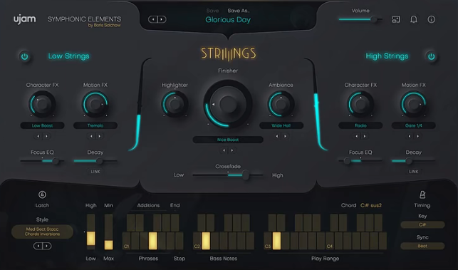 弦乐合奏音源插件 UJAM STRIIIINGS v1.2.0 WIN-音浪网-音乐制作系统办公资源