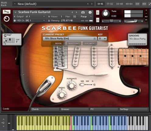 专业放克吉他音色库 Native Instruments Scarbee Funk Guitarist v.1.20 KONTAKT-音浪网-音乐制作系统办公资源