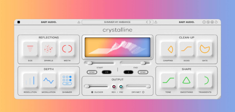传奇数字混响插件 BABY Audio Crystalline v1.3.0 Regged WIN/MAC-音浪网-音乐制作系统办公资源