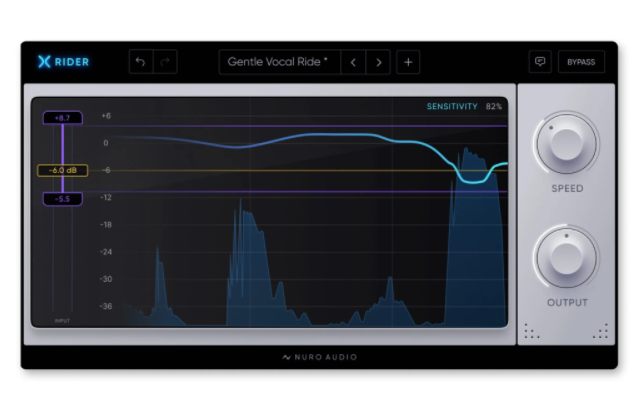 智能人声响度效果器 Nuro Audio Xrider v1.0.1 WIN-音浪网-音乐制作系统办公资源
