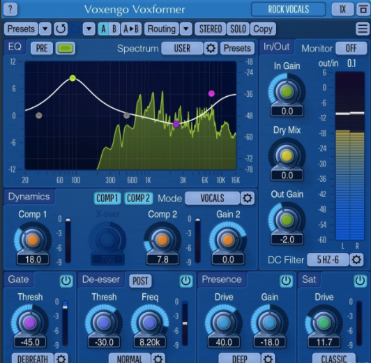 人声通道条 Voxengo Voxformer Multi-Effect Vocal Plugin v2.21 WiN-音浪网-音乐制作系统办公资源