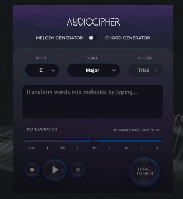 自动写歌编配和弦插件 AudioCipher Technologies AudioCipher v3.0 WIN/MAC-音浪网-音乐制作系统办公资源