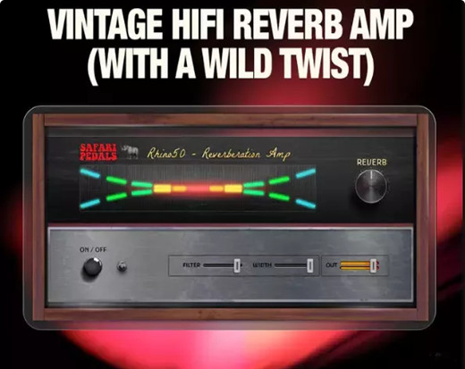 复古HiFi温暖高保真混响放大器 Safari Pedals Rhino Reverb v1.2.2 WIN-音浪网-音乐制作系统办公资源