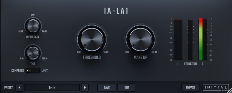 IA LA1压缩器插件 Initial Audio IA-LA1 Compressor v1.0.3 Win-音浪网-音乐制作系统办公资源