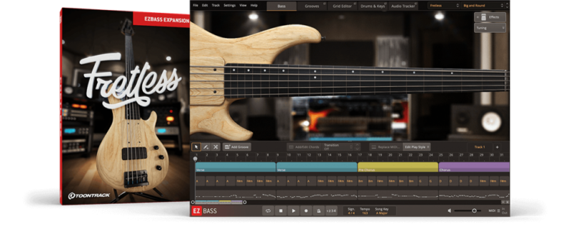 无品顶级贝司 Toontrack Fretless EBX Full v1.0.2 MOSX-音浪网-音乐制作系统办公资源