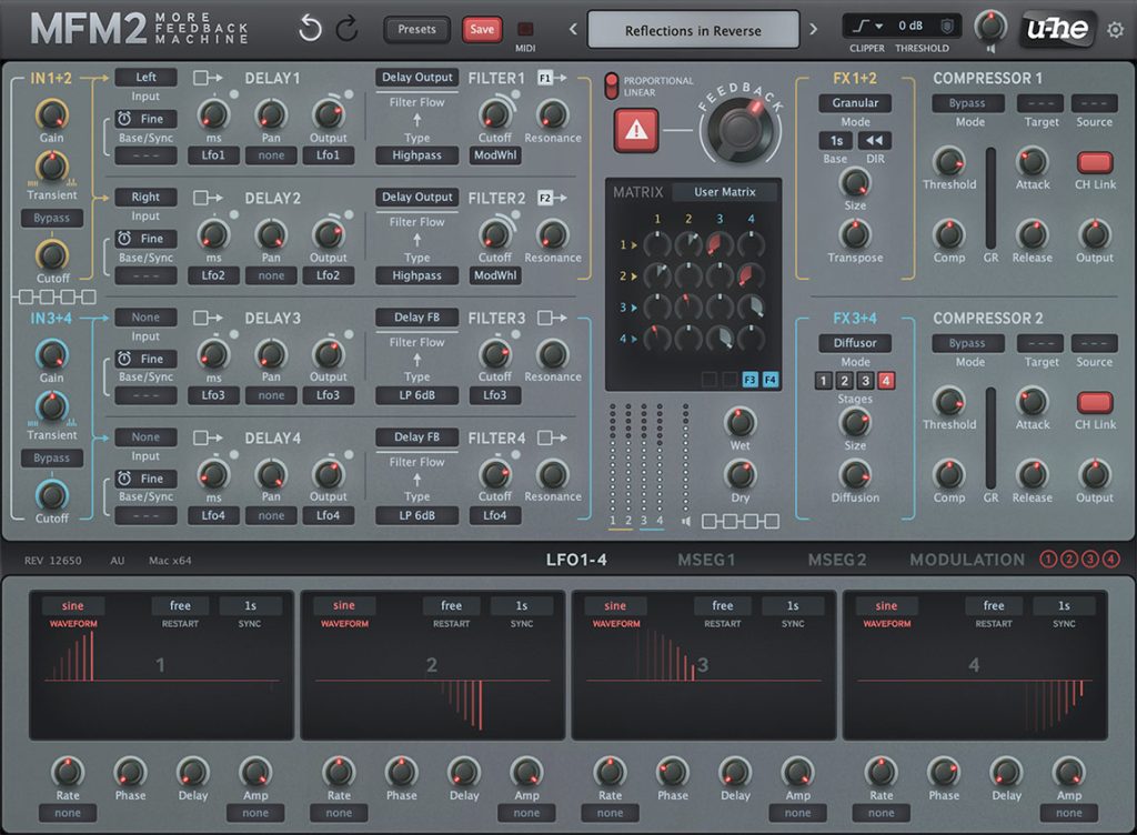 顶级延迟效果器 Uhe MFM2 v2.5.0 WIN&MAC&LINUX-音浪网-音乐制作系统办公资源