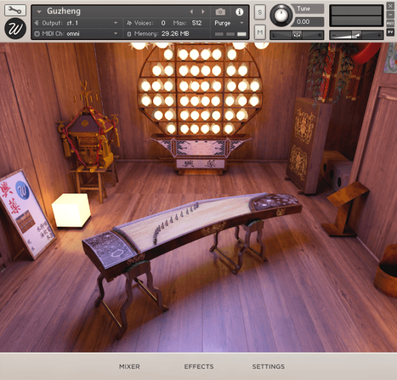 中国古筝音源 Wavesfactory Guzheng KONTAKT-音浪网-音乐制作系统办公资源