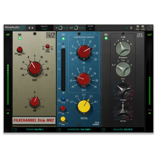 70年代硬件通道条模拟效果器 Kiive Audio Filkchannel Strip MK2 v1.0.0 WIN/MAC-音浪网-音乐制作系统办公资源