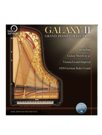 经典大三角钢琴 Best Service Galaxy German Baby Grand v1.5 KONTAKT-音浪网-音乐制作系统办公资源