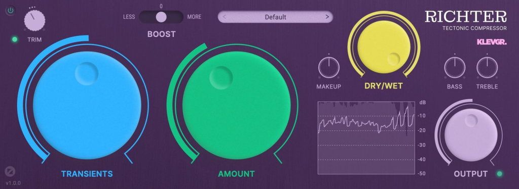与众不同的压缩器 Klevgrand Richter v1.0.1 WIN/MAC-音浪网-音乐制作系统办公资源