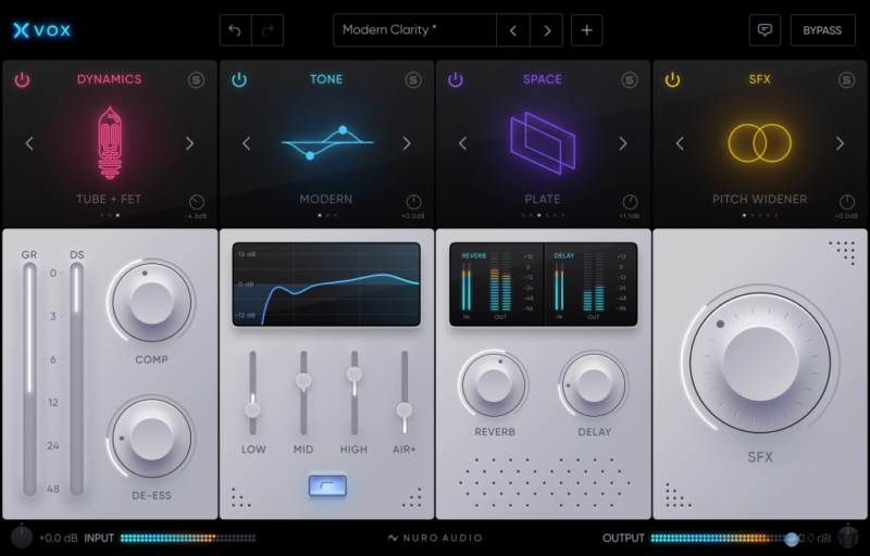 专业人声效果器 Nuro Audio Xvox v1.1.0 WiN(修复版)-音浪网-音乐制作系统办公资源