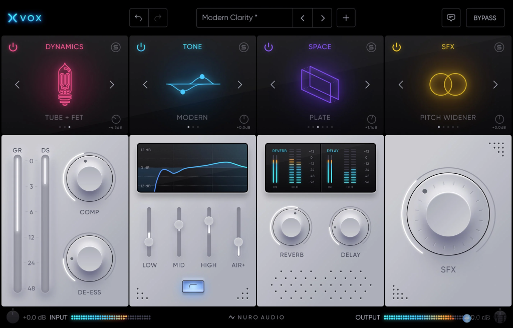 专业智能人声效果器 Nuro Audio Xvox v1.1.1 WIN-音浪网-音乐制作系统办公资源