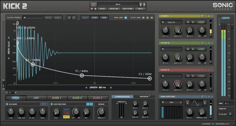 完美底鼓音源 Sonic Academy KICK 2 v1.1.7 WIN-音浪网-音乐制作系统办公资源