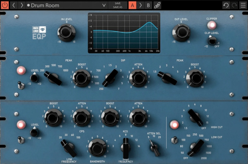 最真模拟均衡效果器 Overloud Gem EQP v1.0.3 WIN/MAC-音浪网-音乐制作系统办公资源