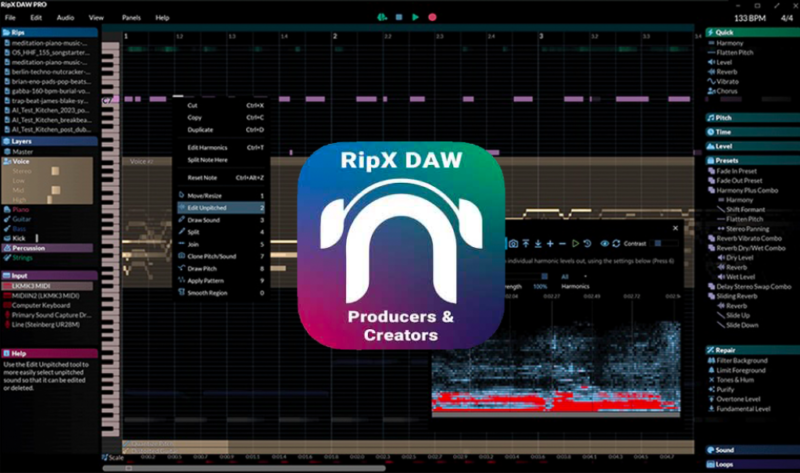 全新AI音频提取 Hit’n’Mix RipX DAW PRO v7.0.2 WIN/MAC(附带安装教程)-音浪网-音乐制作系统办公资源