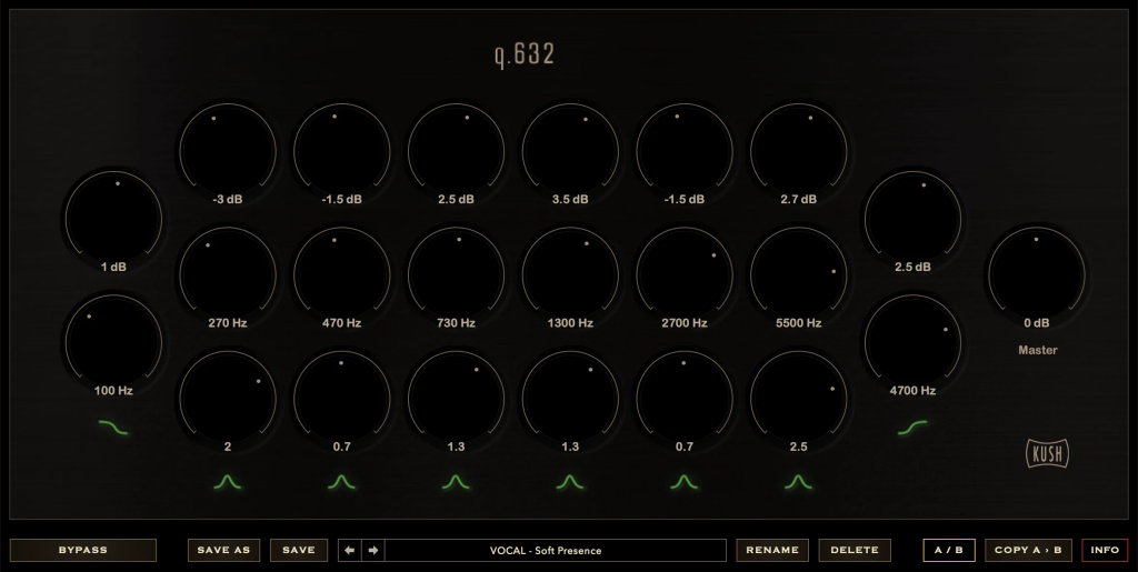 传奇母带均衡复刻效果器 Kush Audio Q 632 v1.0.0 WIN-音浪网-音乐制作系统办公资源