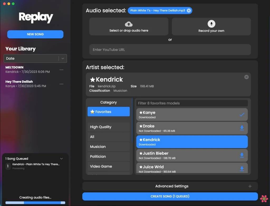 近乎无损AI音频分离软件 Rubin AI Replay v1.10.0 WIN/MAC-音浪网-音乐制作系统办公资源