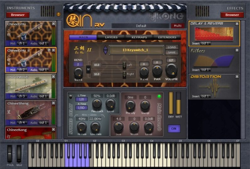 中国民族乐器音源 Kong Audio Chinee Orchestra FE v2.2 WIN-音浪网-音乐制作系统办公资源