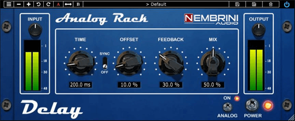 Nembrini Audio - Analog Rack Delay v2.0.0 x64 VST VST3 AAX [FREE]-琴洛音频资源网