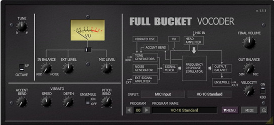 声码器插件 Full Bucket Music FBVC V1.1.1 WiN&MAC-琴洛音频资源网