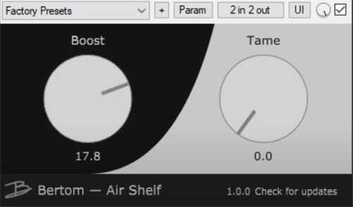 空气音插件 Bertom Air Shelf v1.0.0 WIN-音浪网-音乐制作系统办公资源
