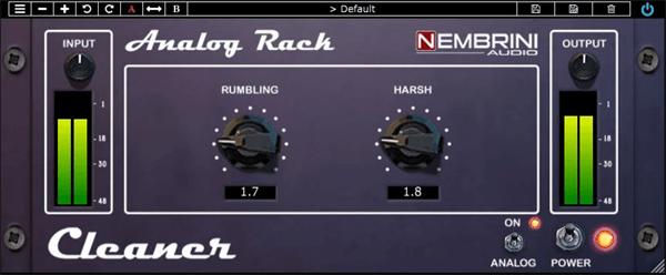 高低通滤波器 Nembrini Audio – Analog Rack Cleaner v2.0.0 x64 VST VST3 AAX WIN-音浪网-音乐制作系统办公资源