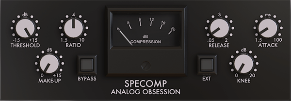 模拟压缩器插件 Analog Obsession SPECOMP v1.0.0-音浪网-音乐制作系统办公资源