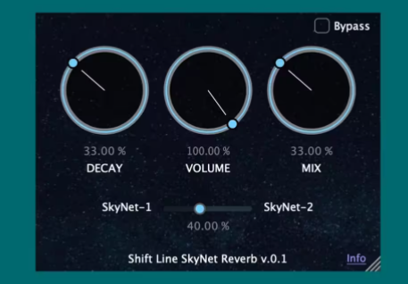 混响插件 Shift-Line SkyNet Reverb V0.4-WIN/MAC-音浪网-音乐制作系统办公资源
