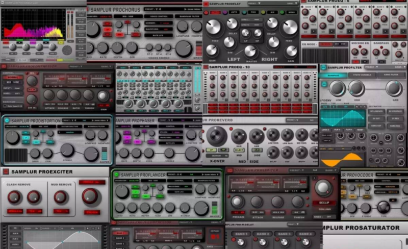 套装效果器插件 Psytrance Plugins Samplur PROEffects V1.0-WIN&MAC-音浪网-音乐制作系统办公资源