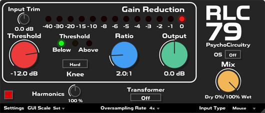 压缩器 Psycho Circuitry RLC-79 Dynamics Plugin V2.1.0-WIN&MAC-音浪网-音乐制作系统办公资源