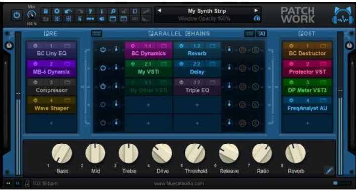 蓝猫桥接插件 Blue Cat Audio Blue Cats PatchWork V2.66 WIN&MAC-音浪网-音乐制作系统办公资源