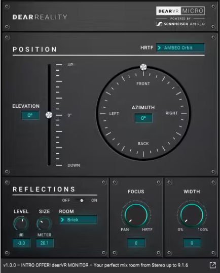 Dear Reality DearVR Micro V1.0.2 WiN&MAC-音浪网-音乐制作系统办公资源
